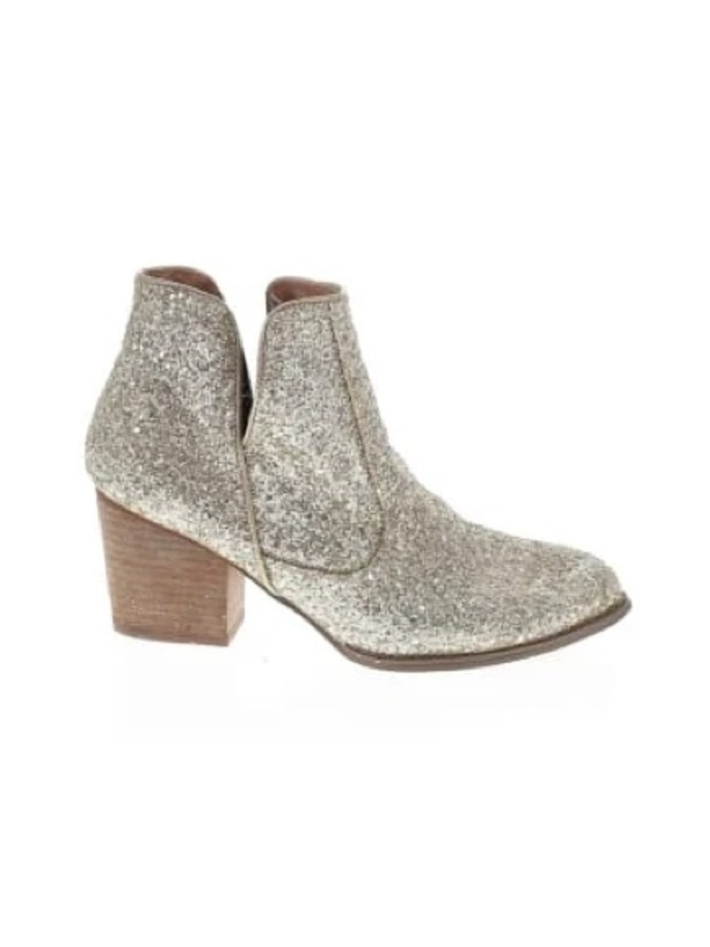 Not Rated Silver Sparkle Ankle Boot